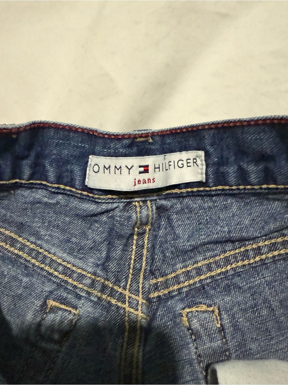 Tommy Hilfiger Navy Blue Denim Jean Shorts - Picture 2 of 11